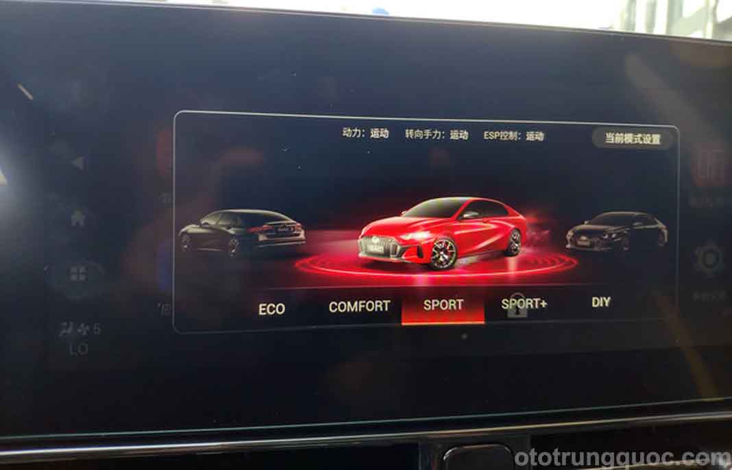 4 chế độ lái xe phổ biến + 1 mô-đun tùy chỉnh